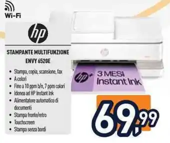 Unieuro HP STAMPANTE MULTIFUNZIONE ENVY 6520E offerta