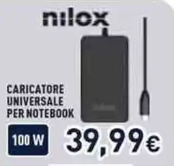 Unieuro nilox Caricatore universale per notebook offerta