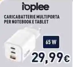Unieuro ioplee CARICABATTERIE MULTI PORTA PER NOTEBOOK E TABLET offerta