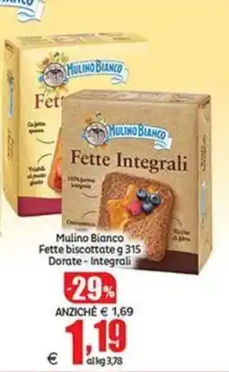Elite Mulino Bianco Fette Integrali offerta