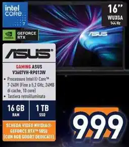 Unieuro Gaming ASUS offerta