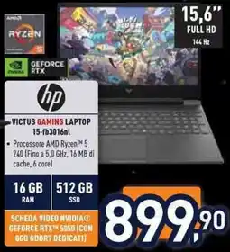 Unieuro HP VICTUS GAMING LAPTOP offerta