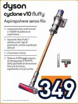 Unieuro dyson cyclone v10 fluffy offerta
