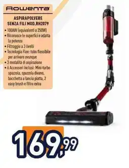 Unieuro Rowenta Aspirapolvere Senza Fili Mod.RH2079 offerta