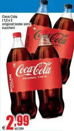 Elite Coca Cola original taste-zero zuccheri offerta