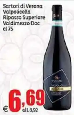 Elite Sartori di Verona Valpolicella Ripasso Superiore Valdimezzo Doc offerta