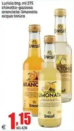 Elite Lurisia chinotto-gazzosa aranciata-limonata acqua tonica offerta