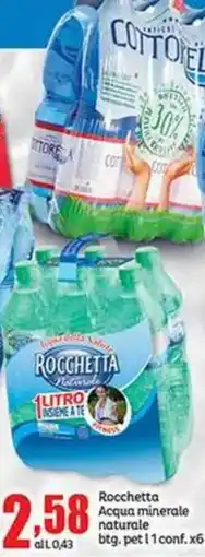 Elite Rocchetta Acqua minerale naturale offerta