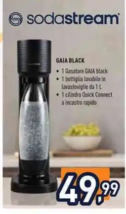 Unieuro Sodastream Gaia Black offerta