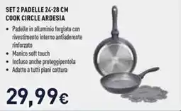 Unieuro Padelle Cook Circle Ardesia offerta