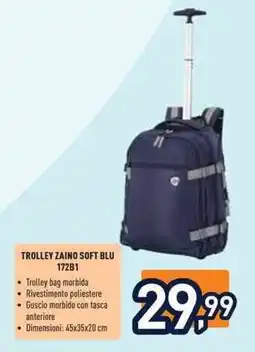Unieuro Trolley Zaino Soft Blu 172B1 offerta