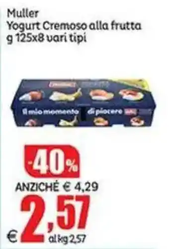 Elite Muller Yogurt Cremoso alla frutta offerta