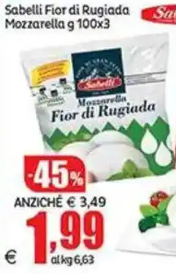 Elite Sabelli Fior di Rugiada Mozzarella offerta