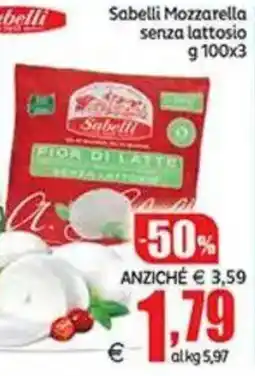Elite Sabelli Mozzarella senza lattosio offerta