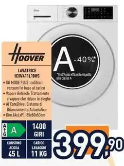 Unieuro Hoover Lavatrice H3W41L10HS offerta