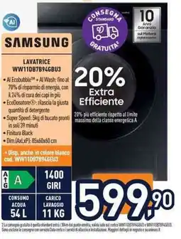 Unieuro LAVATRICE SAMSUNG offerta