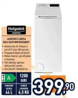 Unieuro Lavatrice Carica Dall'Alto Hotpoint offerta