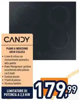 Unieuro CANDY PIANO A INDUZIONE 60CM C1642CA offerta