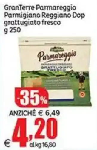 Elite GranTerre Parmareggio Parmigiano Reggiano Dop grattugiato fresco offerta