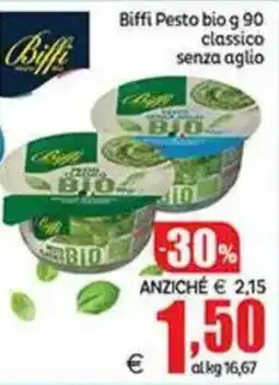 Elite Biffi Pesto bio classico senza aglio offerta