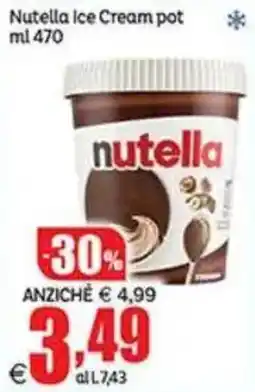 Elite Nutella Ice Cream pot offerta