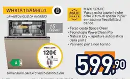 Unieuro WH81A15AM6L0 LAVASTOVIGLIE DA INCASSO offerta