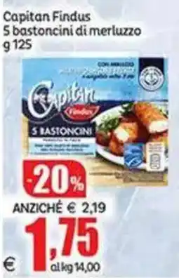 Elite Capitan Findus 5 bastoncini di merluzzo offerta