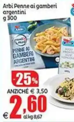 Elite Arbi Penne ai gamberi argentini offerta