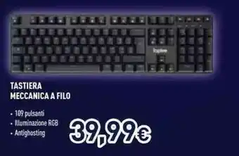Unieuro TASTIERA MECCANICA A FILO offerta