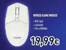 Unieuro Wired Game Mouse loplee offerta