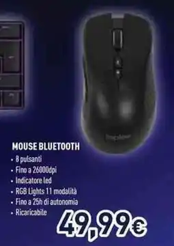 Unieuro Mouse Bluetooth offerta