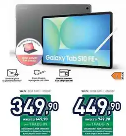Unieuro Samsung Galaxy Tab S10 FE+ offerta