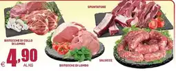 Elite Bistecchie di collo di lombo, bistecche di lombo, spuntature, salsicce offerta