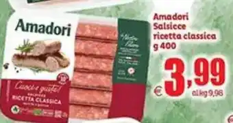 Elite Amadori Salsicce ricetta classica offerta