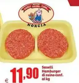 Elite Savelli Hamburger di suino conf. offerta