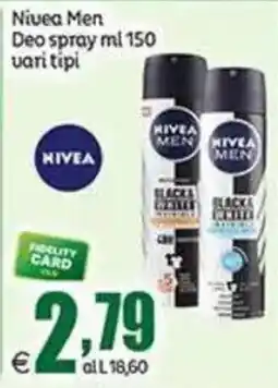 Elite Nivea Men Deo spray offerta