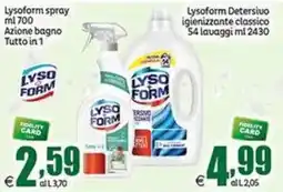 Elite Lysoform spray offerta