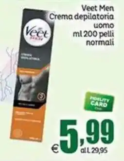 Elite Veet Men Crema depilatoria uomo offerta