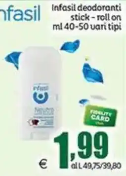 Elite Infasil deodoranti stick offerta
