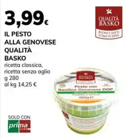 Basko Pesto con Basilico Genovese DOP offerta