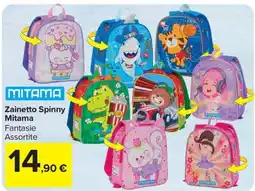 Carrefour Market Zainetto Spinny Mitama offerta