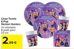 Carrefour Market Linea Tavola K-Pop Demon Hunters offerta