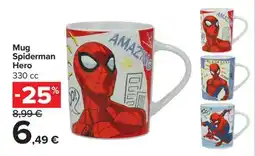 Carrefour Market Mug Spiderman Hero offerta