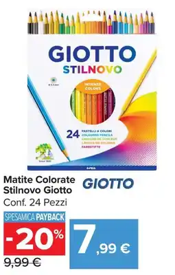 Carrefour Market Matite Colorate Stilnovo Giotto offerta