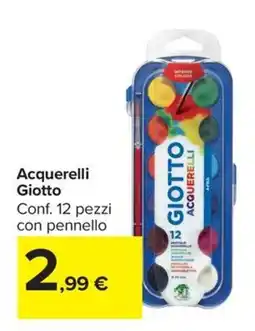 Carrefour Market Acquerelli Giotto offerta
