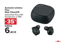 Carrefour Market Auricolari wireless Poss offerta