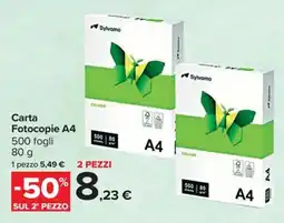 Carrefour Market Sylvamo Carta Fotocopie A4 offerta