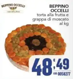 Gruppo di Palo BEPPINO OCCELLI torta alla frutta e grappa di moscato offerta