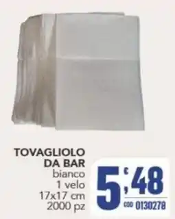 Gruppo di Palo TOVAGLIOLI DA BAR bianco offerta