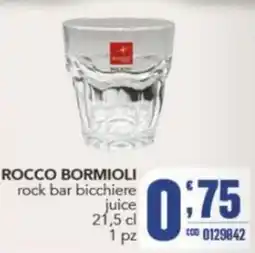 Gruppo di Palo ROCCO BORMIOLI rock bar bicchiere juice offerta